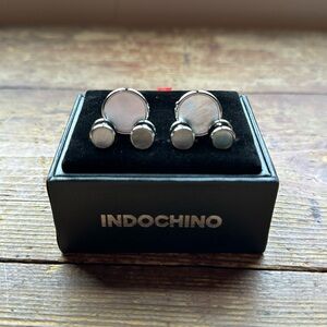 Indochino Pearl Cufflinks and Studs